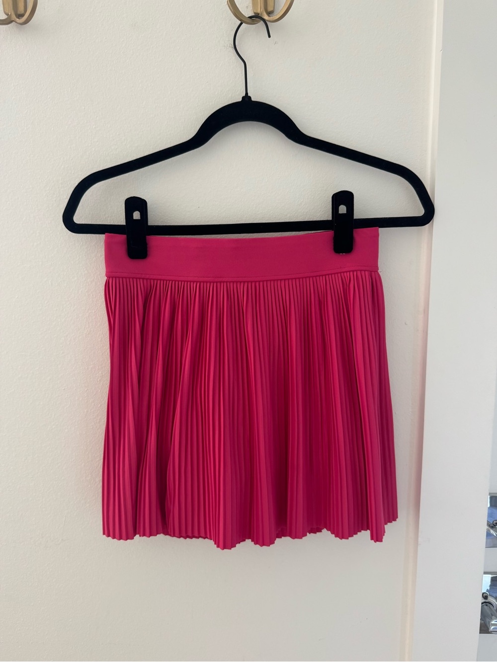 90 Degree By Reflex Pleated Mini Skort in Bright Pink